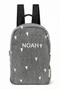 Denim Mini Backpack | Grey Hearts