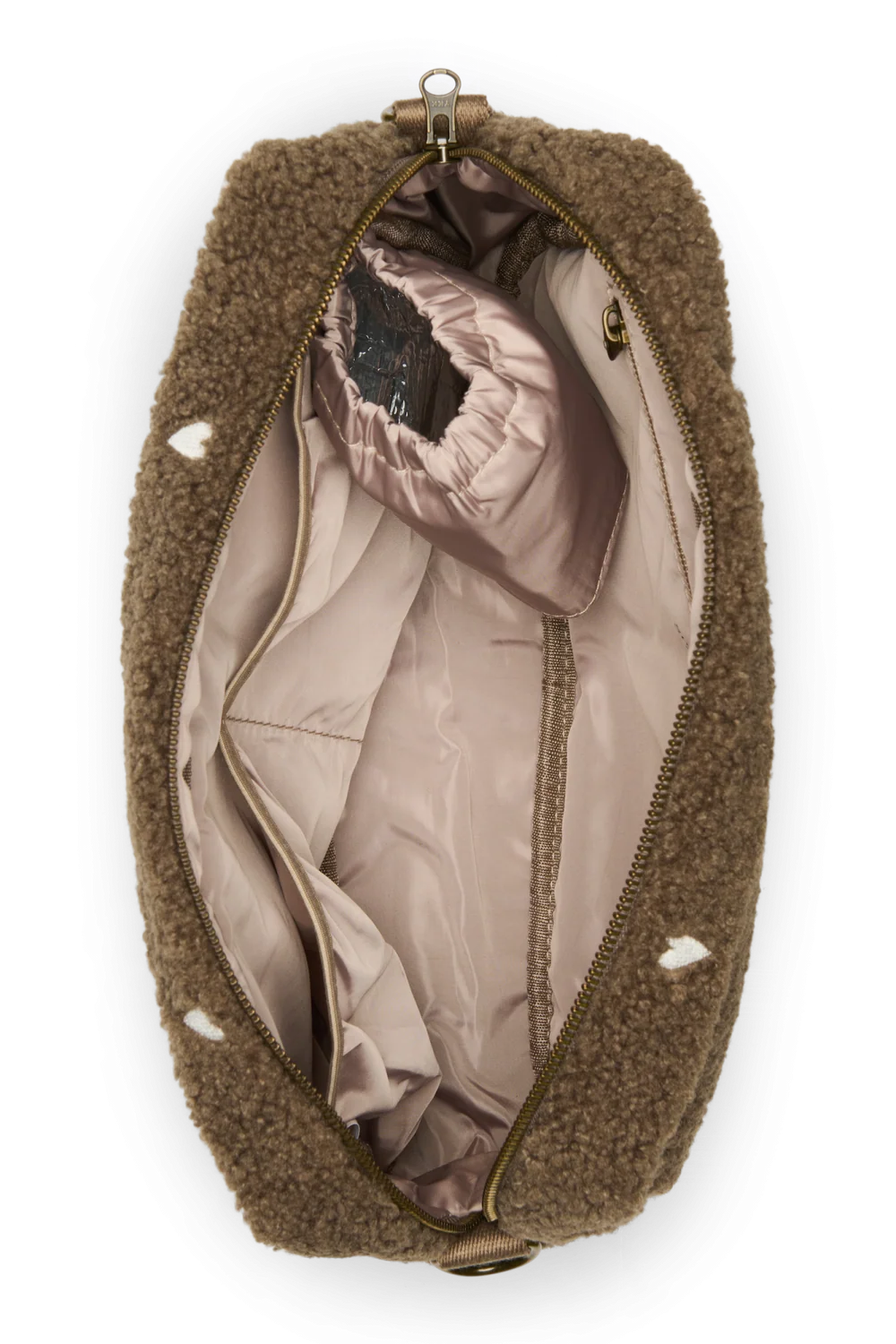 Teddy Stroller Organizer | Brown Hearts
