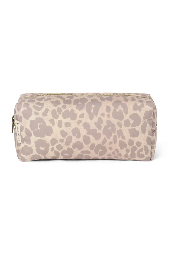 Puffy Pouch | Beige Leopard