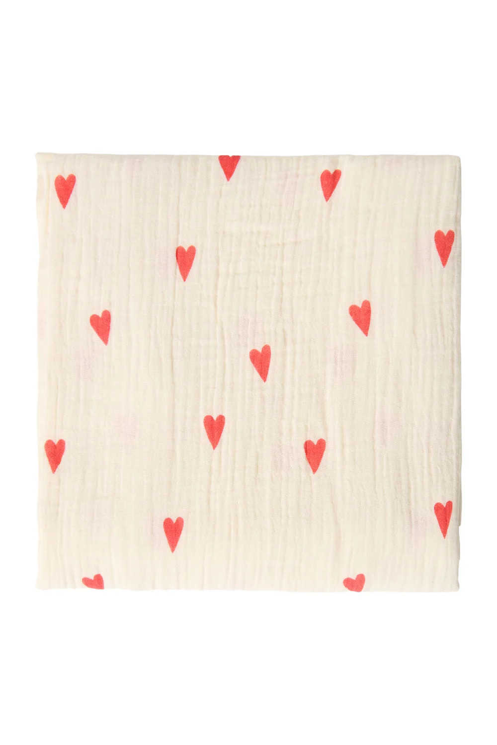 Swaddle Print Large | Beige Hearts