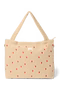 Teddy Diaper Bag | Ecru Hearts