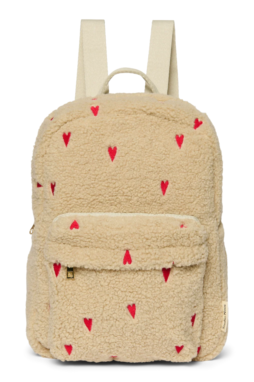 Teddy Midi Backpack | Ecru Hearts
