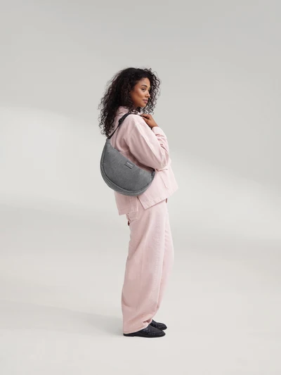 Denim Adult Fanny Pack | Grey