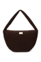 Rib Puffy Cross Body Bag | Dark Brown