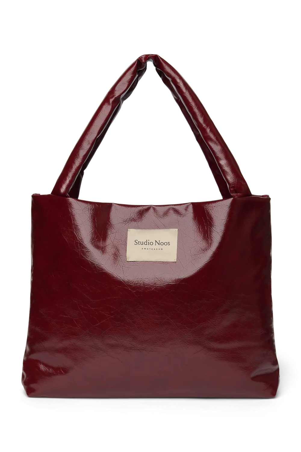 Vegan Leather Mom Bag | Burgundy