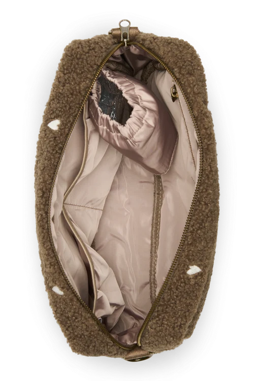 Teddy Stroller Organizer | Brown Hearts