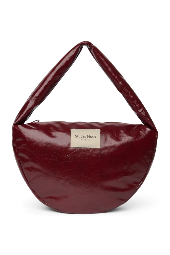 Vegan Leather Cross Body Bag | Burgundy