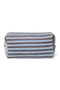 Stripy Wool Pouch | Light Blue / Brown