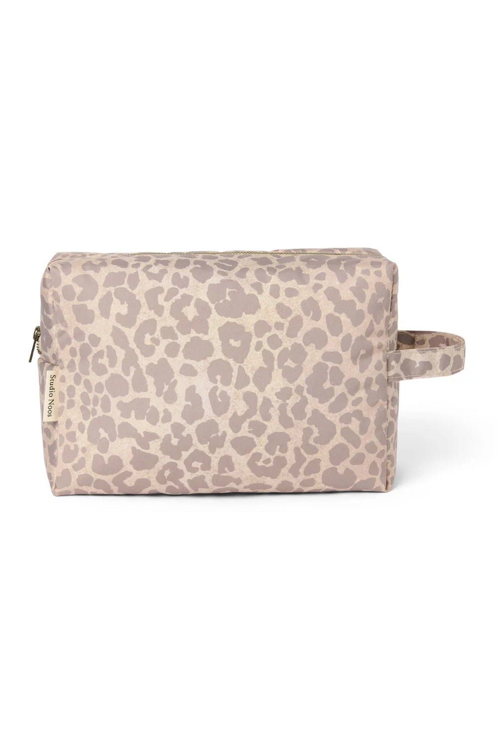 Puffy Toiletry Bag | Beige Leopard
