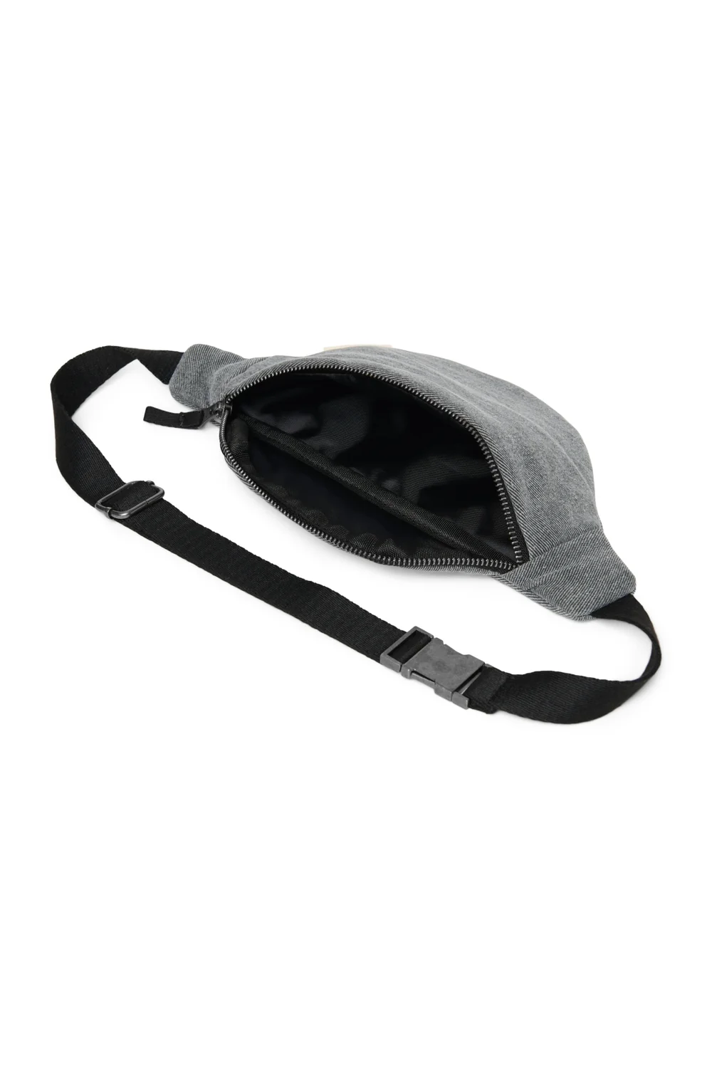 Denim Mini Fanny Pack | Grey