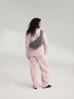 Denim Mini Cross Body Bag | Grey