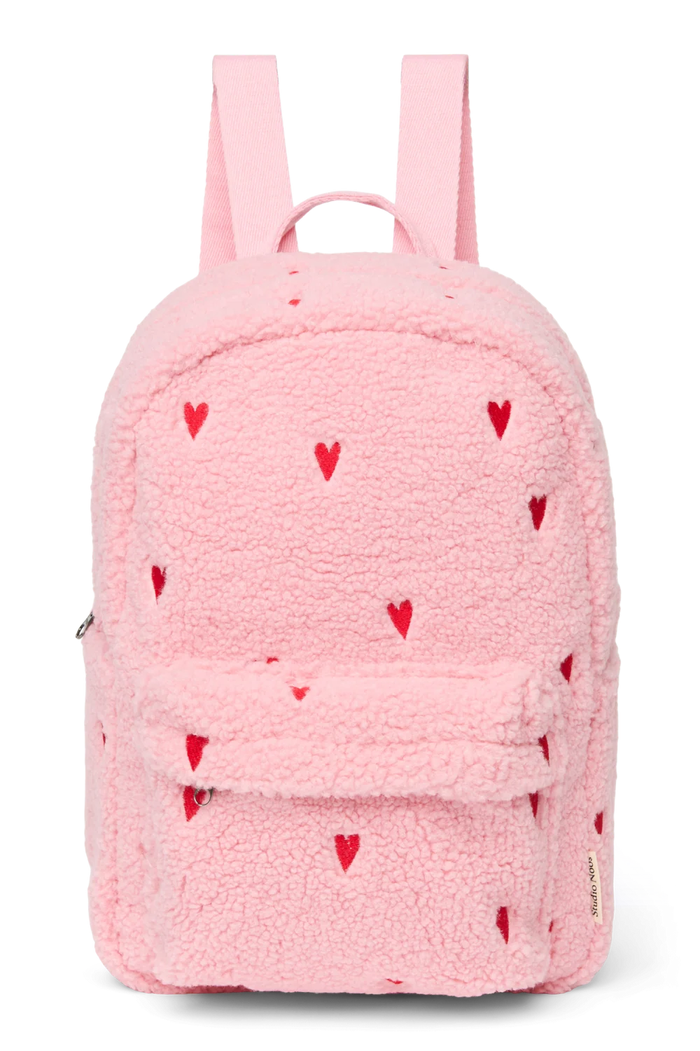 Teddy Midi Backpack | Light Pink Hearts