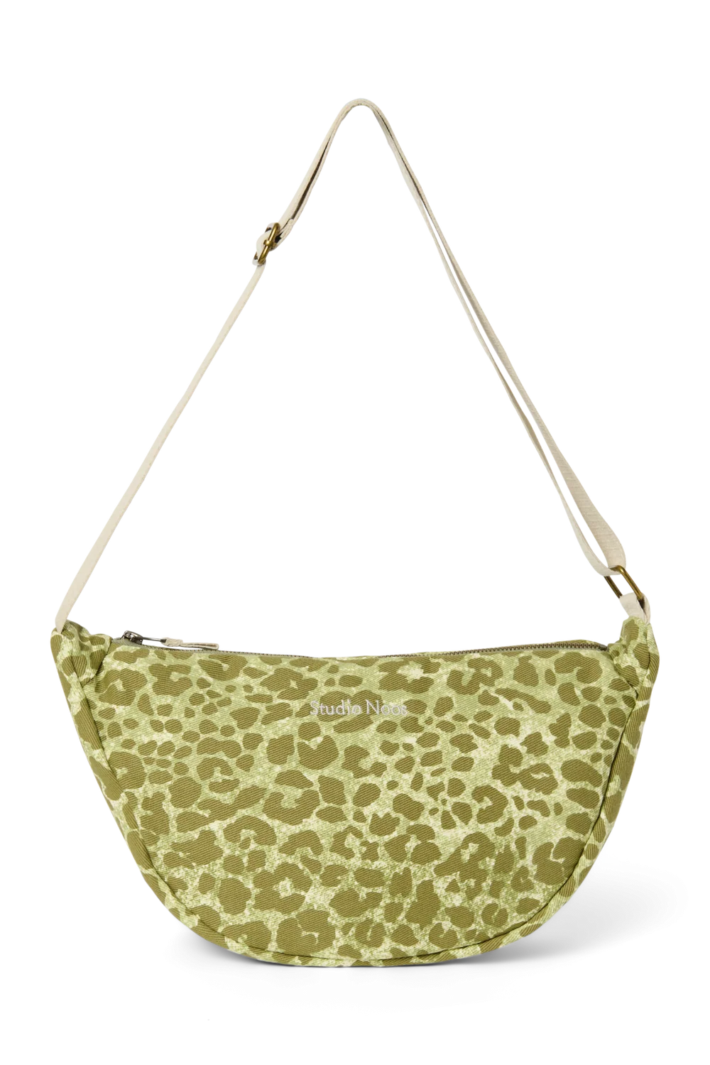 Cotton Adult Fanny Pack | Green Leopard