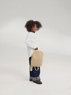 Teddy Mini Backpack | Ecru