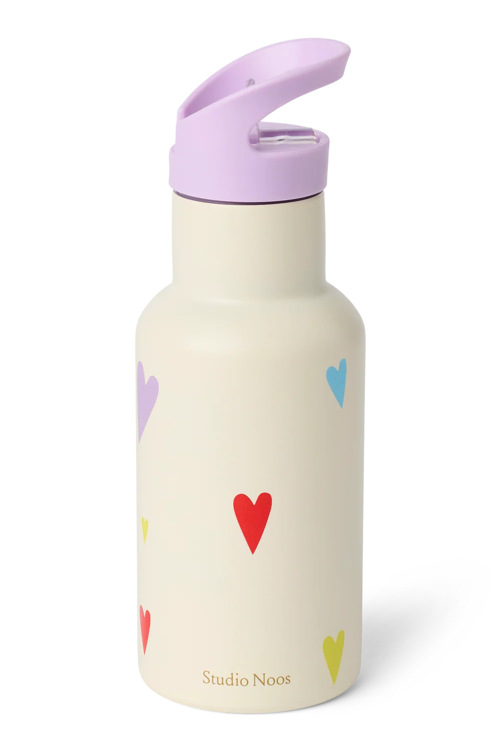 Stainless Steel Bottle 350ML | White Multicolor Hearts