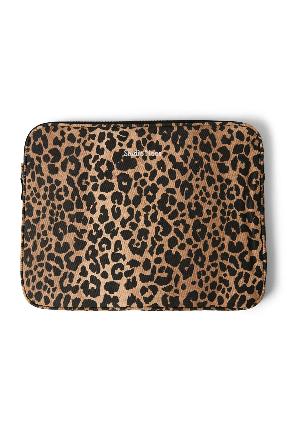 Cotton Laptop Sleeve 15 Inch | Brown Leopard