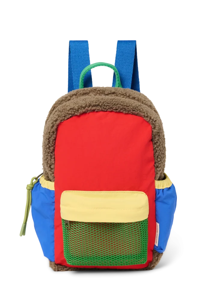 Patchwork Mini Backpack | Fiery Red