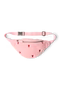 Teddy Mini Fanny Pack | Light Pink Hearts