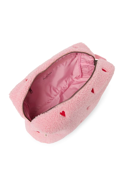 Teddy Toiletry Bag | Light Pink Hearts