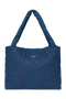 Denim Mom Bag | Dark Blue Red Hearts