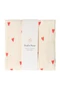 Swaddle Print Large | Beige Hearts
