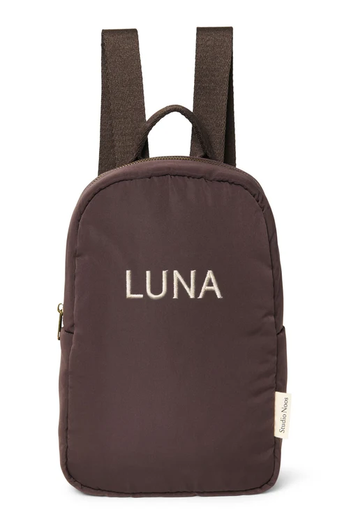 Puffy Mini Backpack | Brown