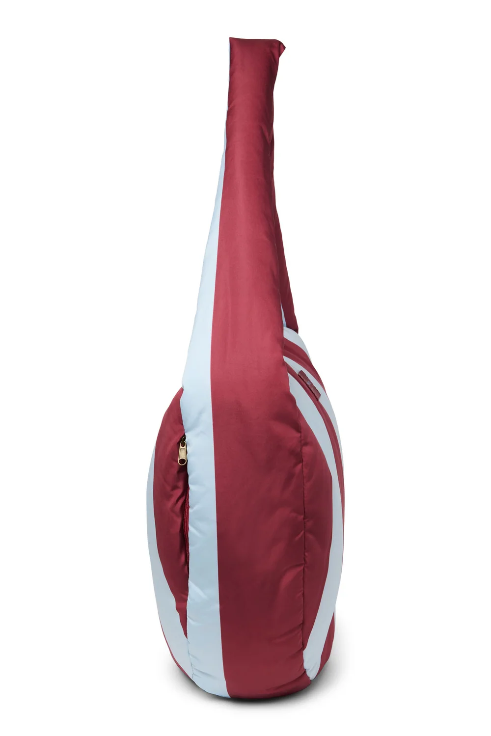 Bold Stripe Cross Body Bag | Bordeaux/Light Blue