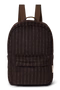 Flannel Chalkstripe Midi Backpack | Brown