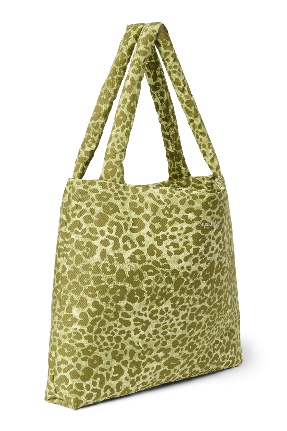 Cotton Mom Bag | Green Leopard