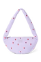 Puffy Mini Cross Body Bag | Purple Hearts