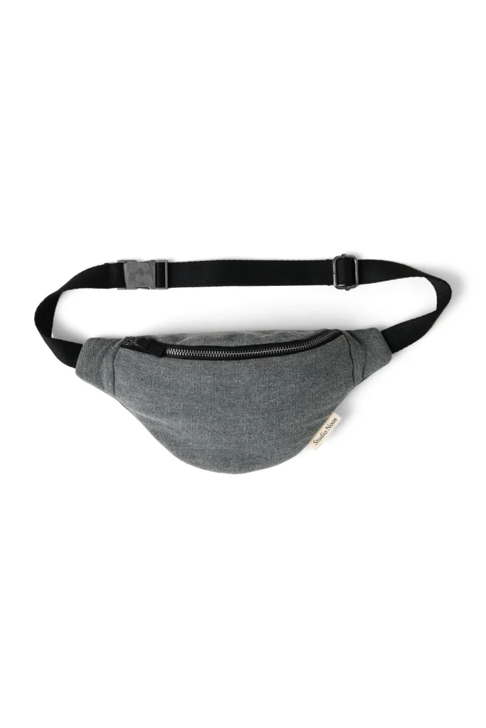 Denim Mini Fanny Pack | Grey