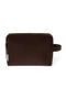 Rib Puffy Toiletry Bag | Dark Brown