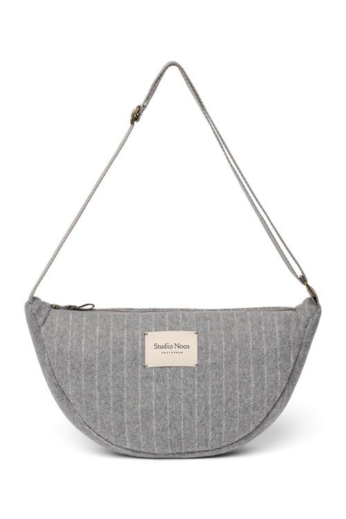 Flannel Chalkstripe Adult Fanny Pack | Light Grey