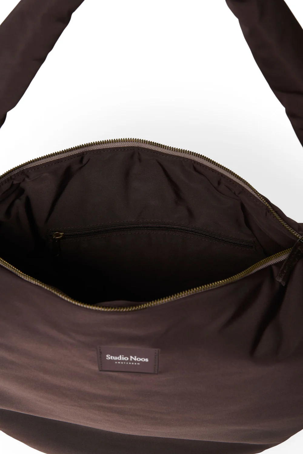 Puffy Cross Body Bag | Brown