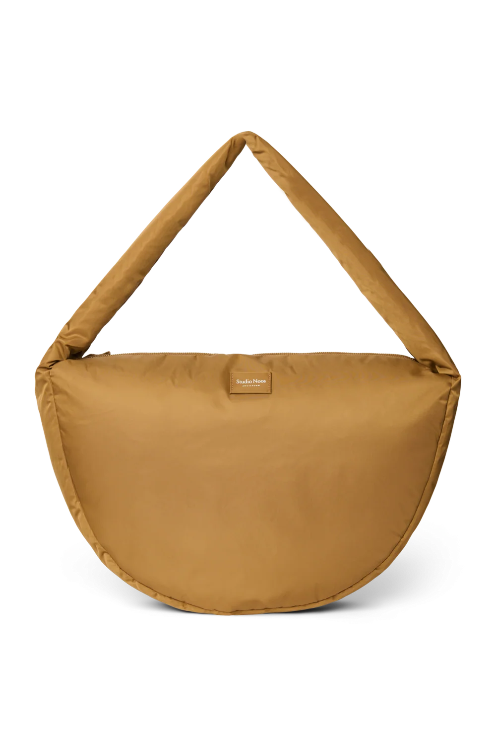 Technical Puffy Cross Body Bag | Brown