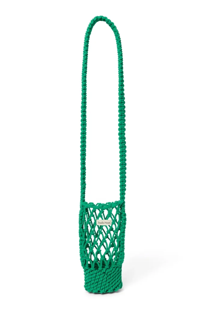 Macramé Bottle Bag | Green