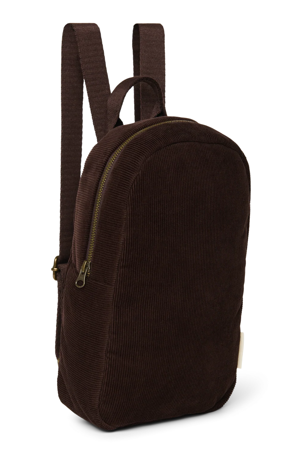 Rib Puffy Mini Backpack | Dark Brown