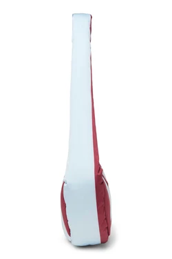 Bold Stripe Mini Cross Body Bag | Bordeaux/Light Blue