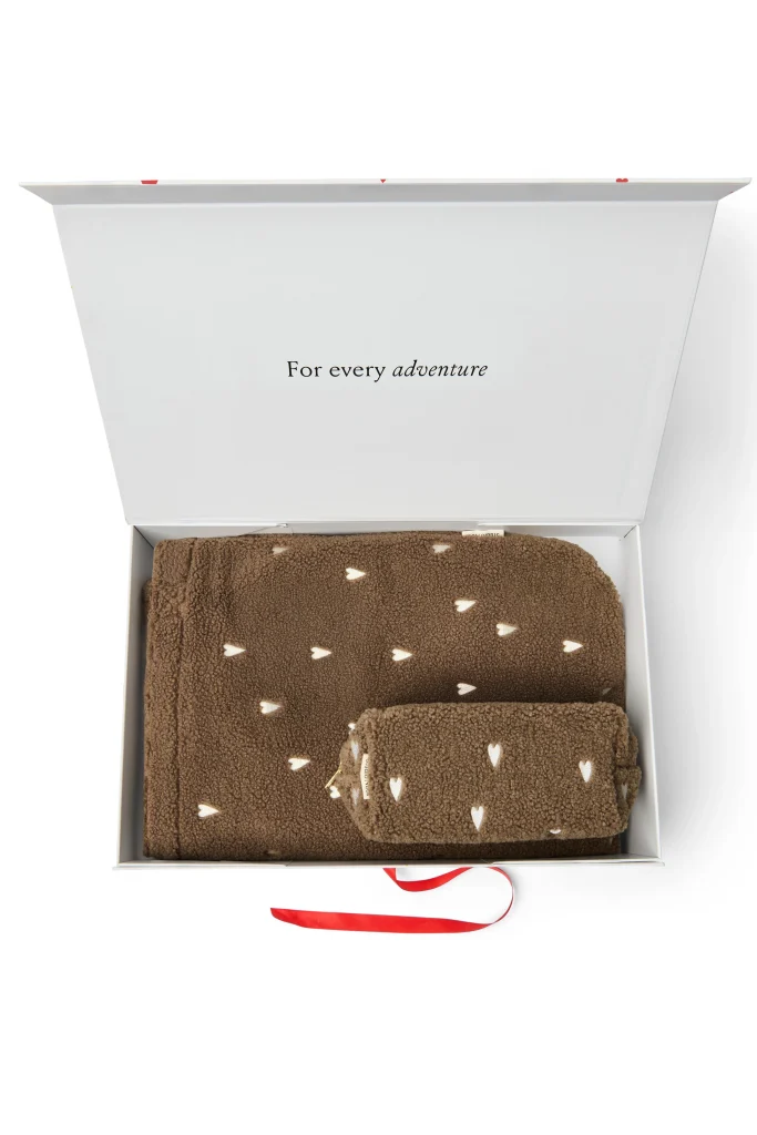 Classic Teddy Gift Set | Brown Hearts