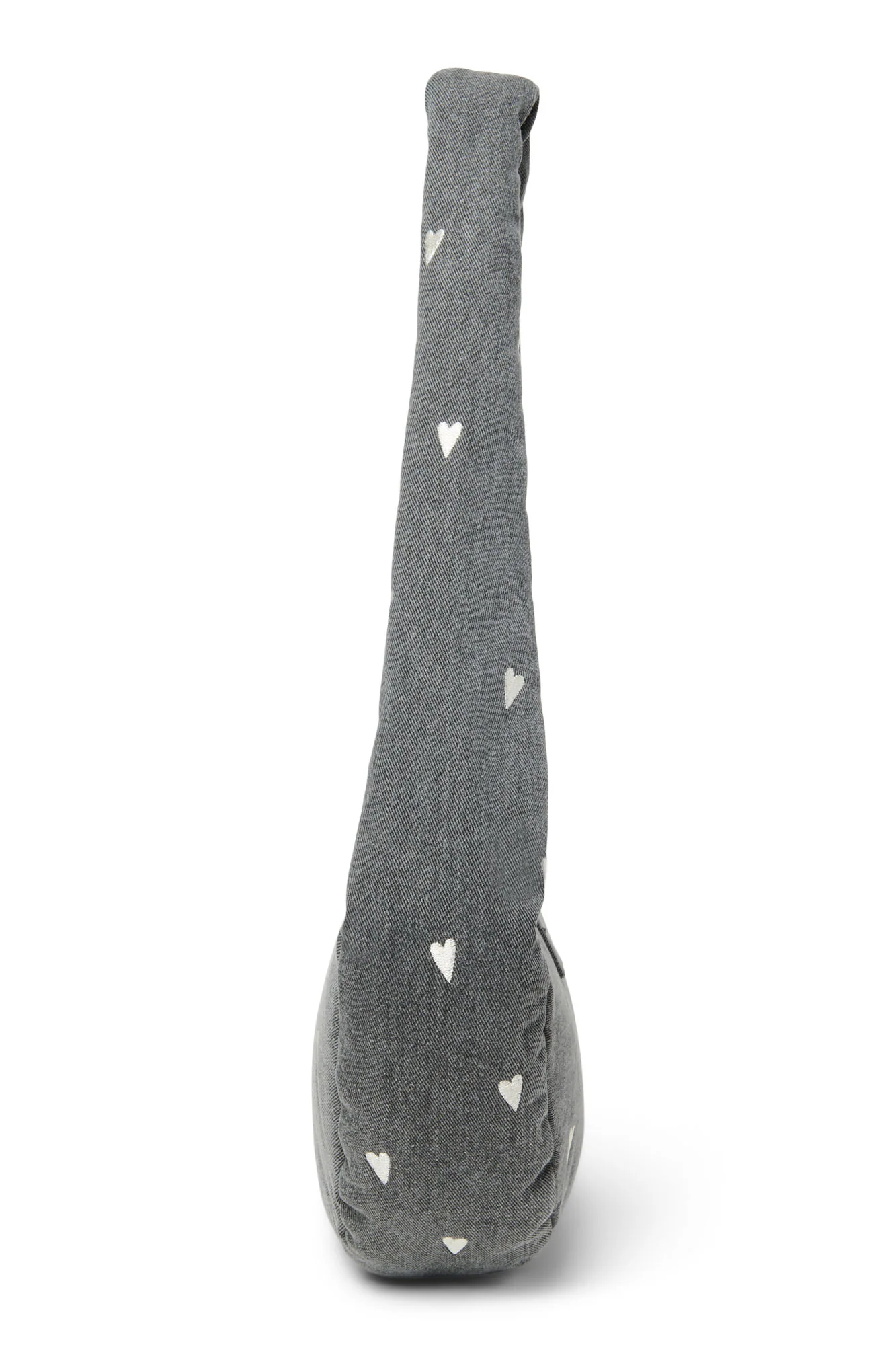 Denim Mini Cross Body Bag | Grey Hearts