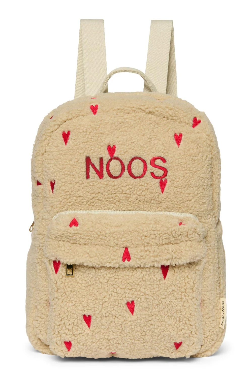 Teddy Midi Backpack | Ecru Hearts