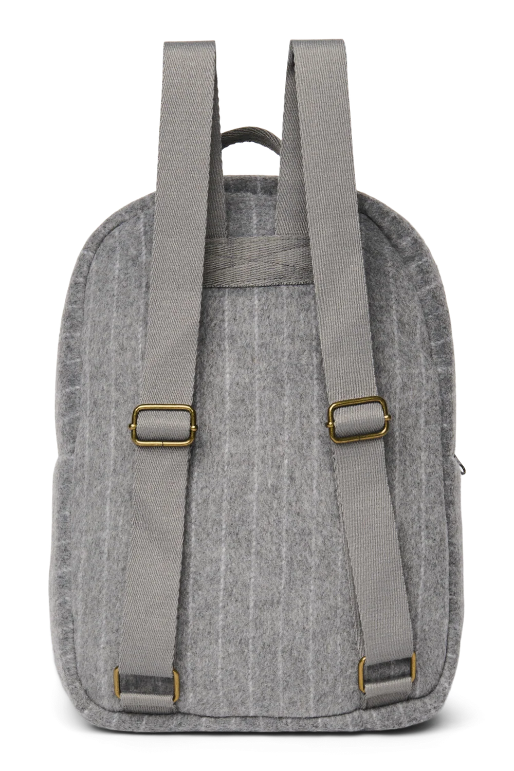 Flannel Chalkstripe Midi Backpack | Light Grey