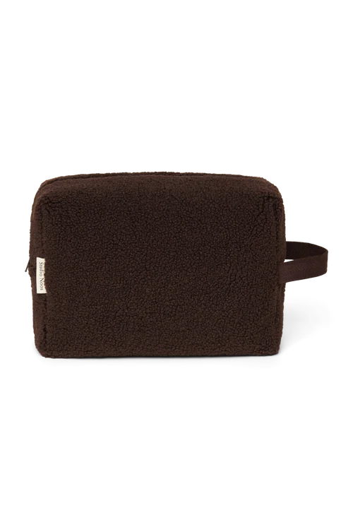 Teddy Toiletry Bag | Chocolate