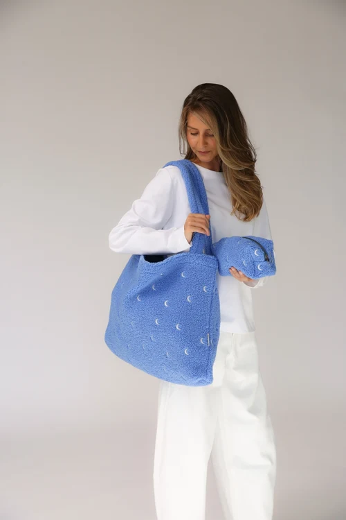 Teddy Pouch | Light Blue Moon
