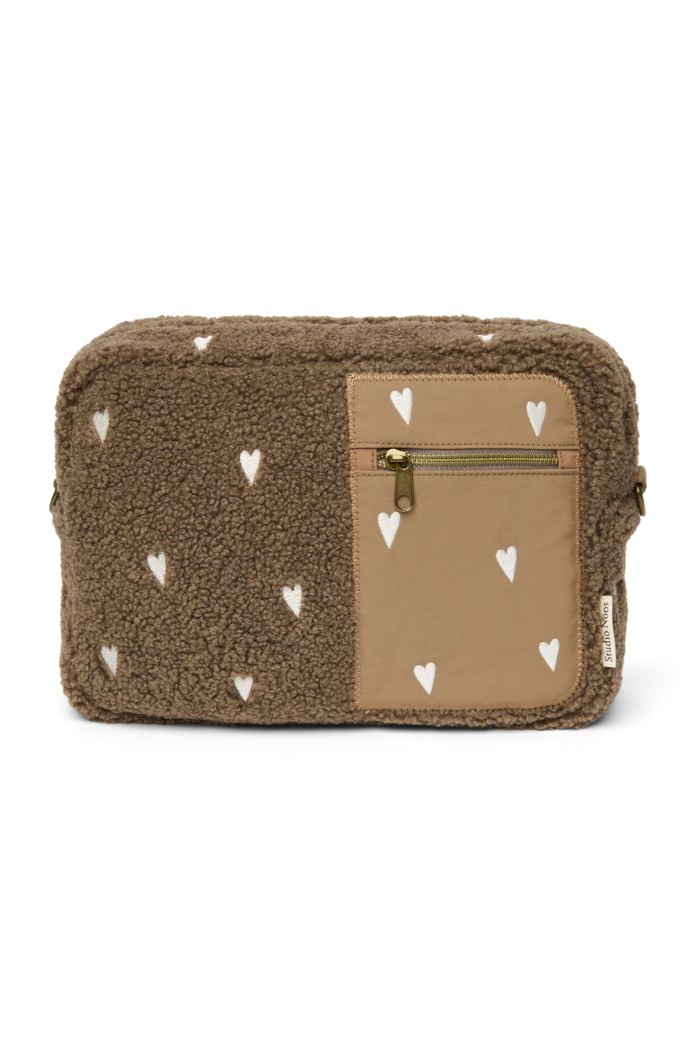 Teddy Stroller Organizer | Brown Hearts