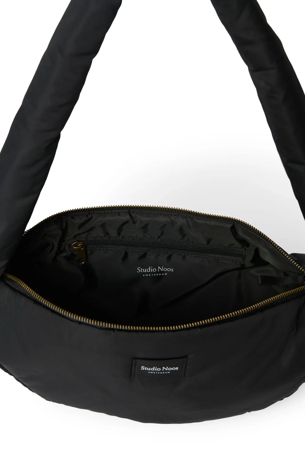 Puffy Mini Cross Body Bag | Black