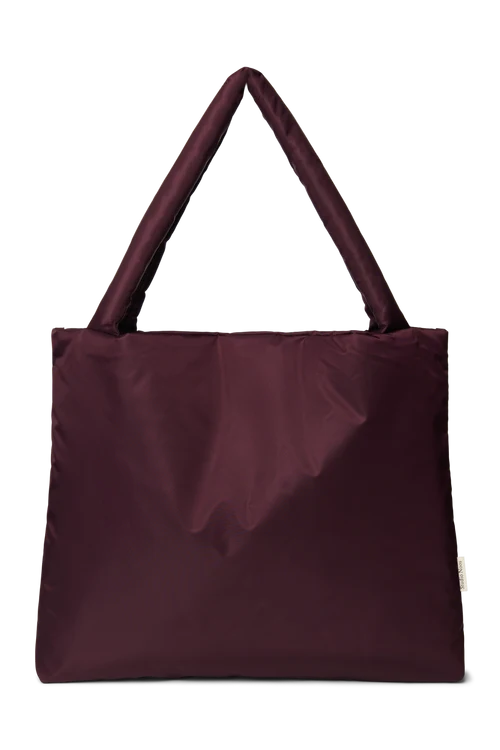 Technical Puffy Mom Bag | Burgundy
