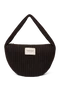 Flannel Chalkstripe Cross Body Bag | Brown