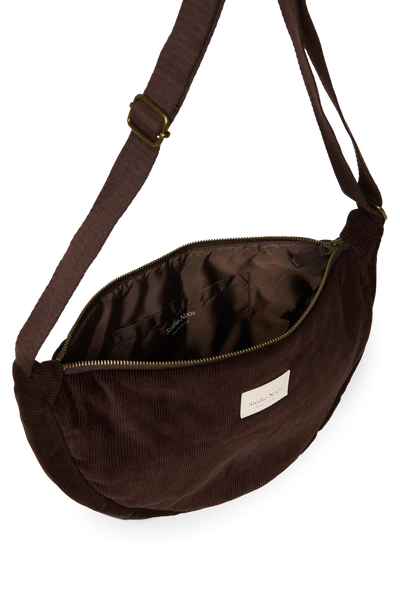 Rib Puffy Adult Fanny Pack | Dark Brown