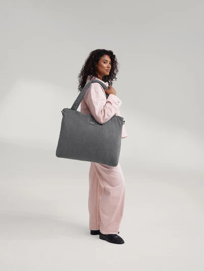 Denim Diaper Bag | Grey